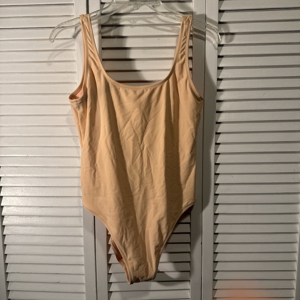 Women One-Piece Swimsuit in Peach